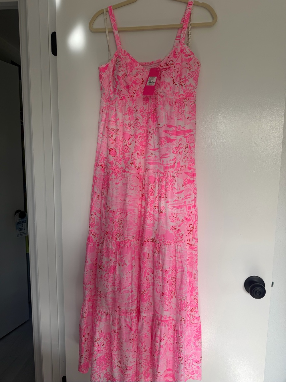 Lilly Pulitzer Peony Pink Maxi Dress 6